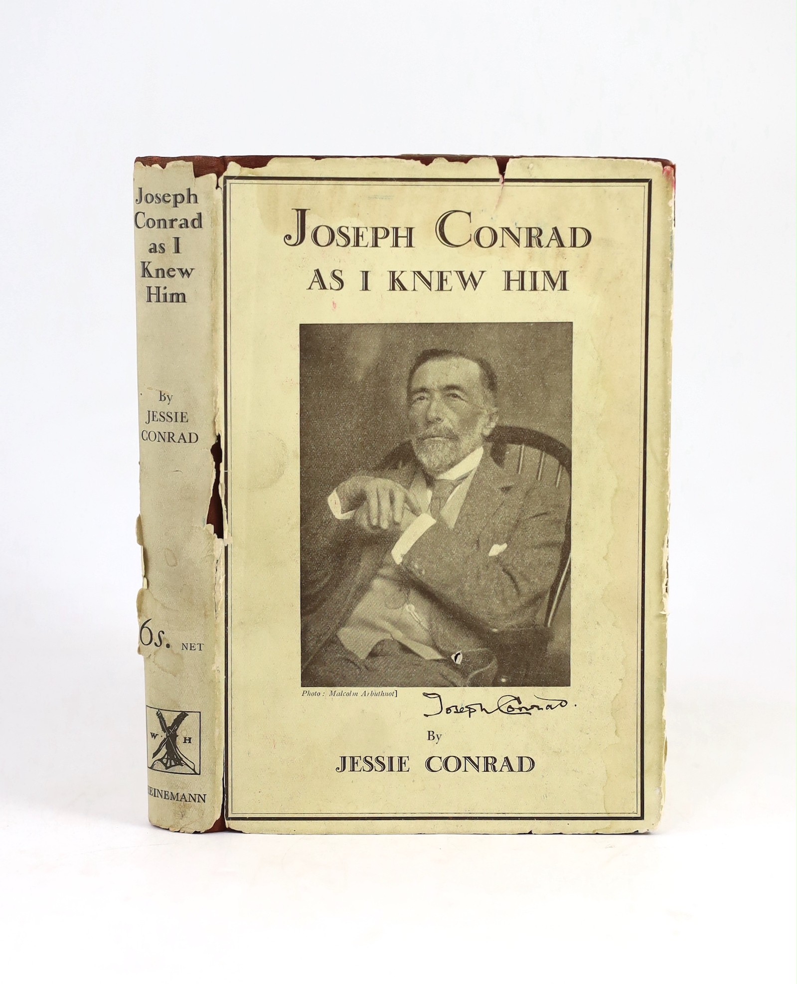 Conrad, Jessie - Joseph Conrad as I Knew Him, 1st edition, with ink inscription, ‘’To my dear friend Sir Robert Jones, from his affectionately grateful friend Jessie Conrad’’, 8vo, cloth in torn d/j, William Heinemann, L